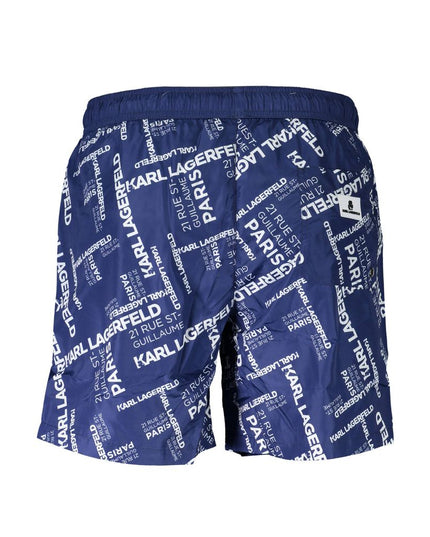 Karl Lagerfeld Blue Polyester Swimwear