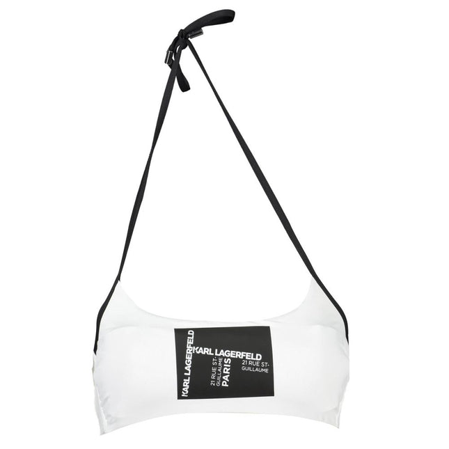 Karl Lagerfeld White Elastane Swimwear