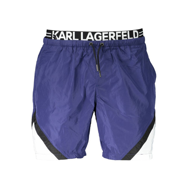 Karl Lagerfeld Blue Polyester Swimwear