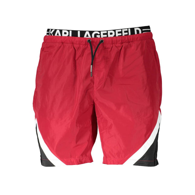 Karl Lagerfeld Red Polyester Swimwear