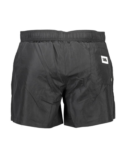 Karl Lagerfeld Black Polyester Swimwear