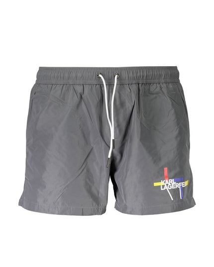 Karl Lagerfeld Gray Polyester Swimwear