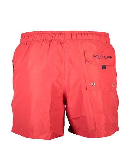 La Martina Red Polyester Men Swim Boxer