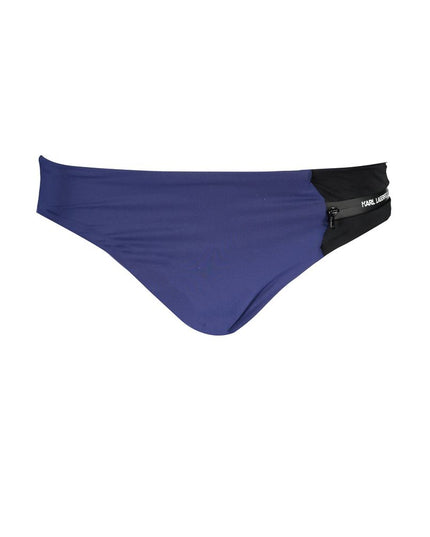 Karl Lagerfeld Blue Elastane Swimwear