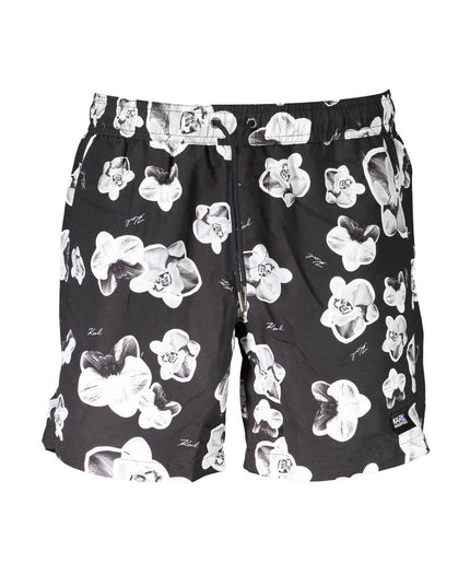 Karl Lagerfeld Black Polyester Swimwear