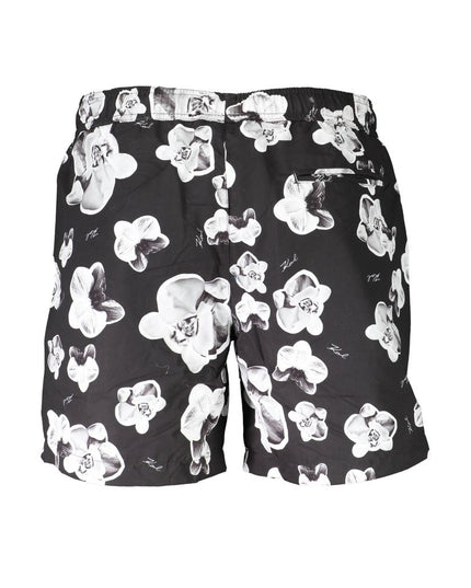 Karl Lagerfeld Black Polyester Swimwear