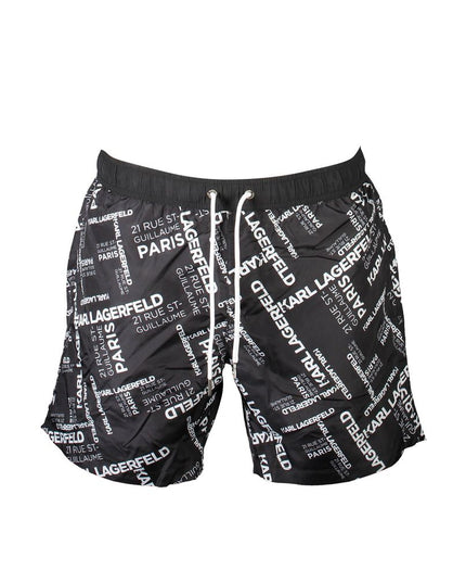Karl Lagerfeld Black Polyester Swimwear