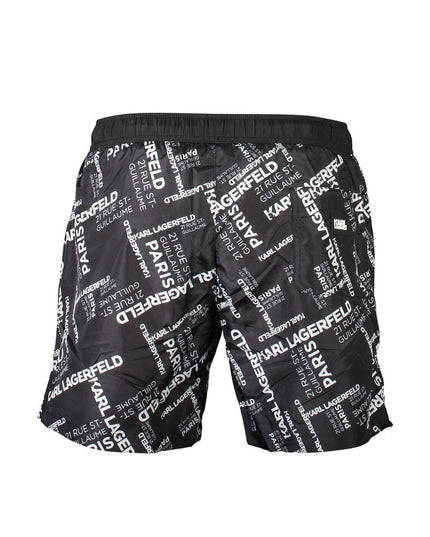 Karl Lagerfeld Black Polyester Swimwear