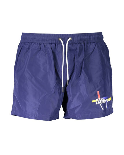 Karl Lagerfeld Blue Polyester Swimwear