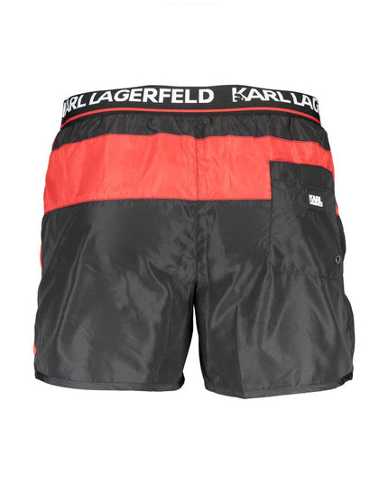 Karl Lagerfeld Black Polyester Swimwear