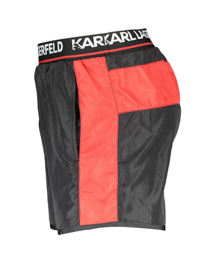 Karl Lagerfeld Black Polyester Swimwear