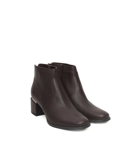 Cerruti 1881 Burgundy Cowhide Women Boot