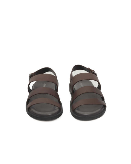Cerruti 1881 Brown Cowhide Men Sandal