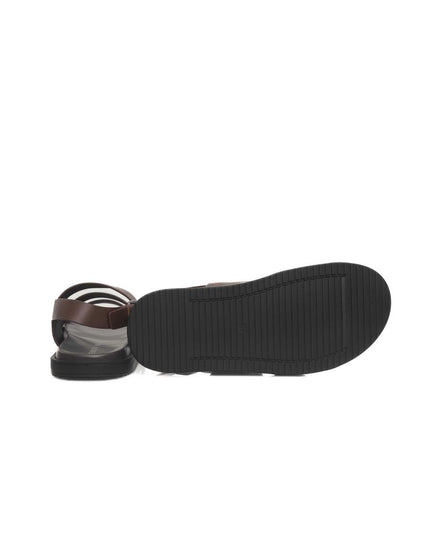 Cerruti 1881 Brown Cowhide Men Sandal