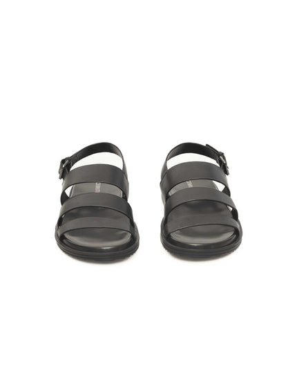 Cerruti 1881 Black Cowhide Men Sandal