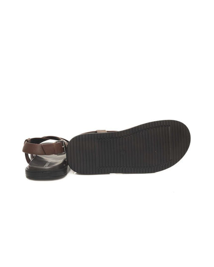 Cerruti 1881 Brown Cowhide Men Sandal