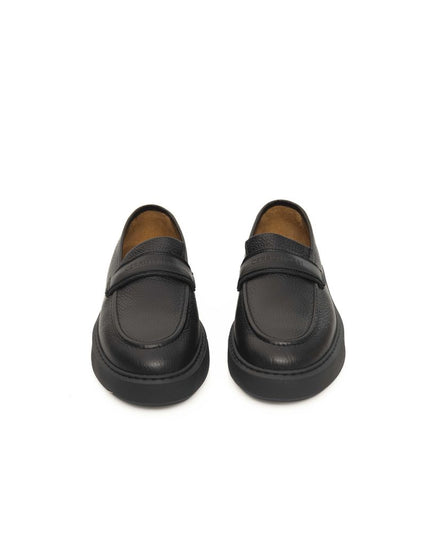 Cerruti 1881 Black Leather Men Loafer