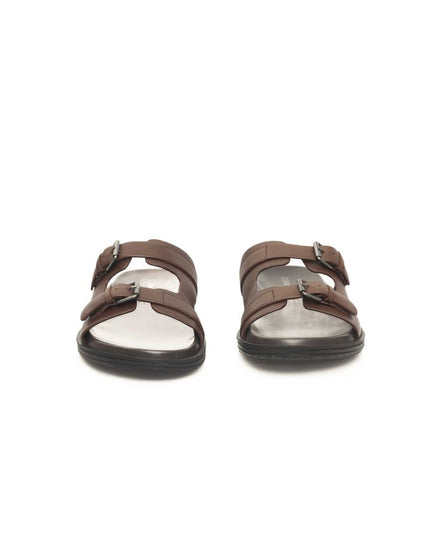 Cerruti 1881 Brown Cowhide Men Sandal