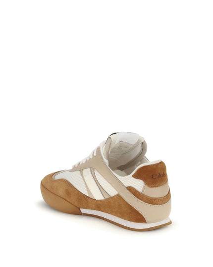 Chloé Brown Calf Leather Bos Taurus Athletic Sneakers