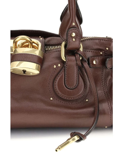 Chloé Bordeaux Calf Leather Bos Taurus Shoulder Bag