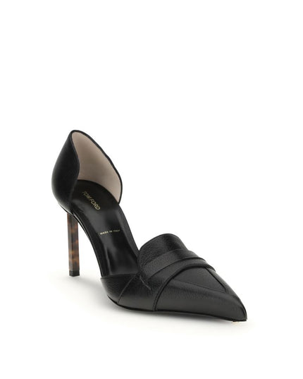 Tom Ford Black Leather High Heel Pumps