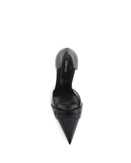 Tom Ford Black Leather High Heel Pumps