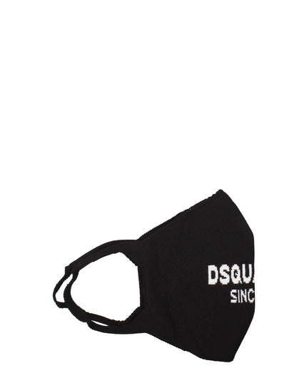 Dsquared² Black Polipropilene Facemask