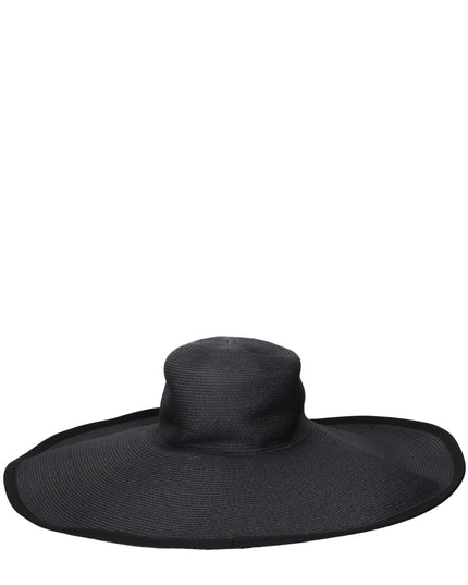 Max Mara Black Paper Sunhat