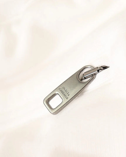 Dolce & Gabbana White Cotton Logo Patch Sweatpants Jogging Pants