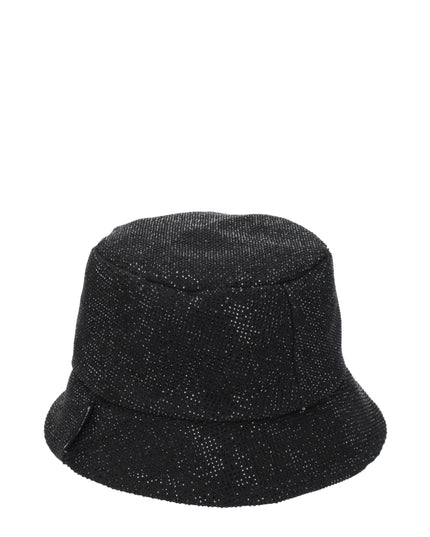 Palm Angels Black Cotton Bucket Hat
