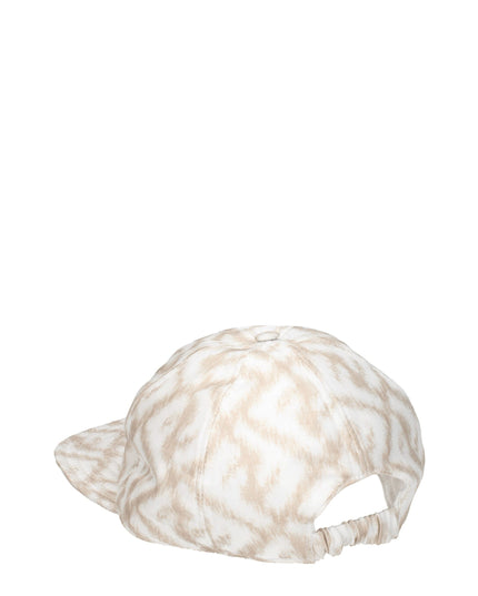 Fendi Beige Silk Cap (Baseball Hat)