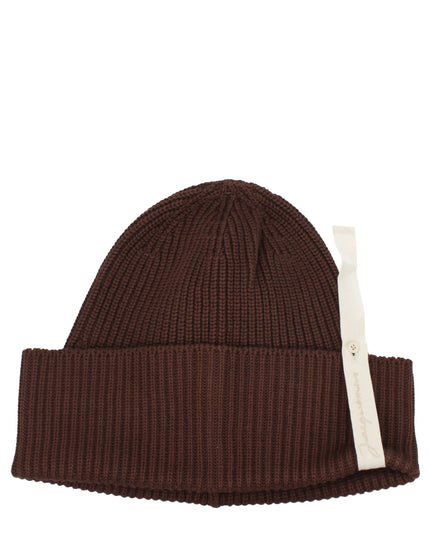 Jacquemus Brown Cotton Beanie