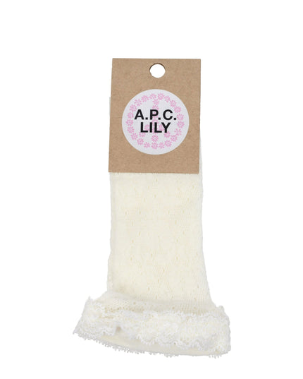A.P.C. White Polyamide Socks