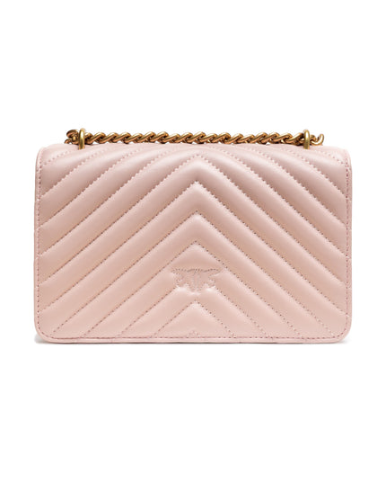 PINKO Powder Pink Love One Mini Shoulder Bag