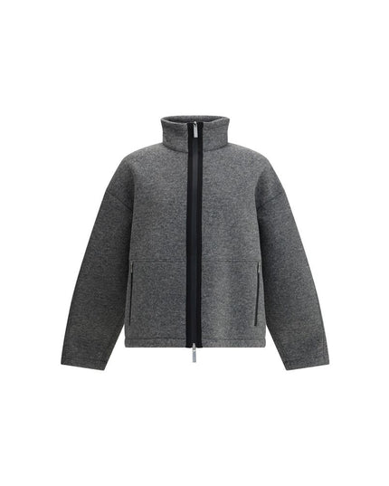 LAMINAR Gray Polyester Full-Length Jacket