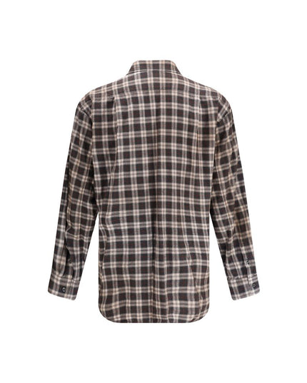 Dsquared² Brown Cotton Pattern Shirt