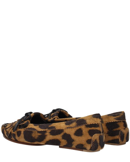 Paris Texas Brown Leather Slip-On Loafers