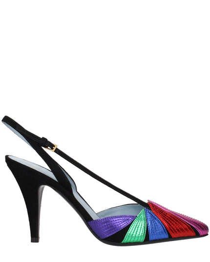 Valentino Garavani Black Leather High Heel Pumps