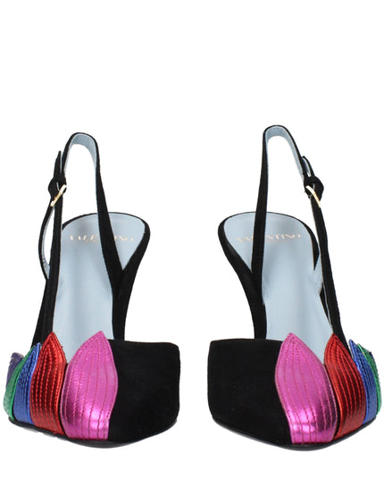 Valentino Garavani Black Leather High Heel Pumps