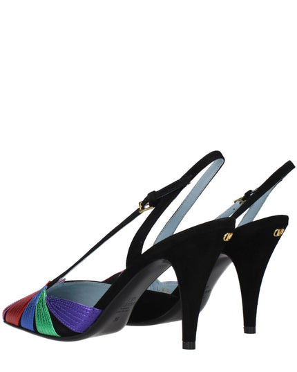 Valentino Garavani Black Leather High Heel Pumps