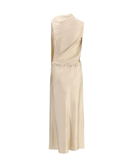 Magda Butrym Cream Silk Casual Dress