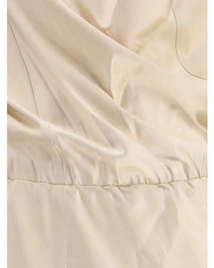 Magda Butrym Cream Silk Casual Dress