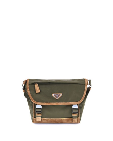 Prada Green Recycled Polyamide Shoulder Bag