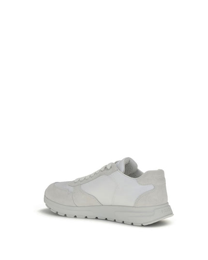 Prada White Recycled Polyamide Athletic Sneakers
