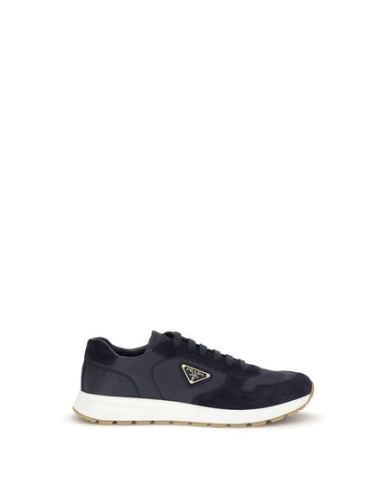 Prada Blue Recycled Polyamide Athletic Sneakers