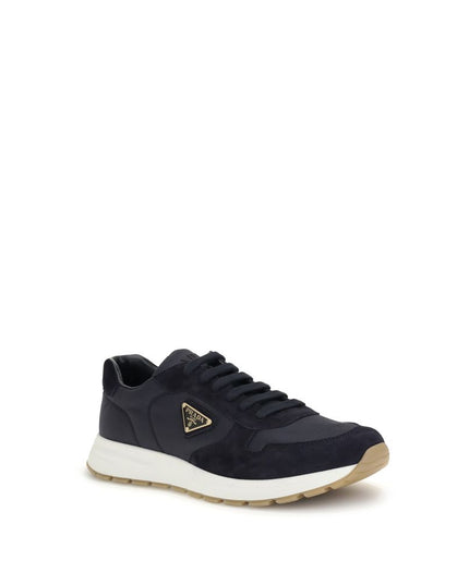 Prada Blue Recycled Polyamide Athletic Sneakers