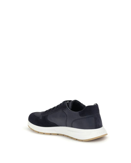 Prada Blue Recycled Polyamide Athletic Sneakers