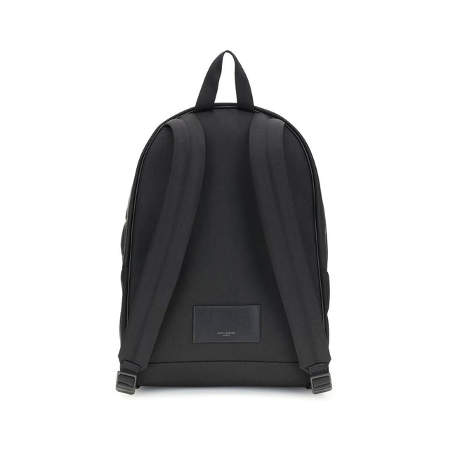 Saint Laurent Black Recycled Polyamide Backpack