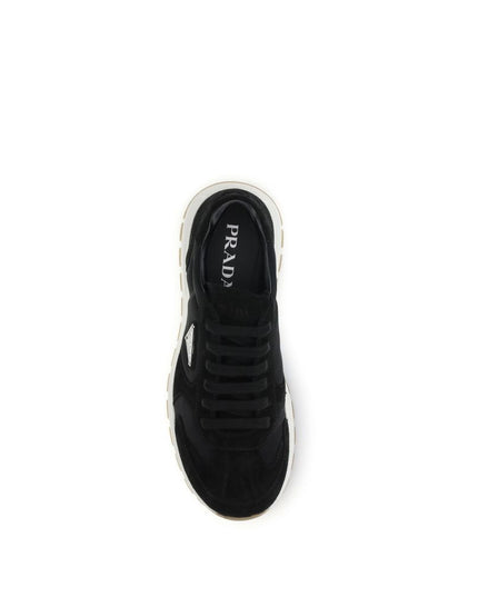 Prada Black Recycled Polyamide Athletic Sneakers