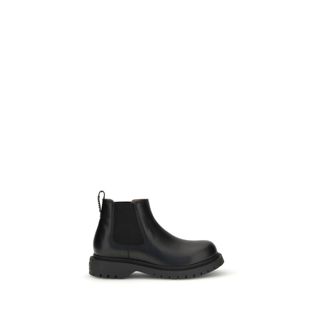 Givenchy Black Bull Skin Chelsea Boots